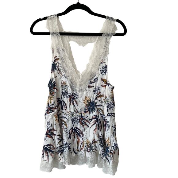 Free People Flowy Floral Tank Top - Picture 1 of 4